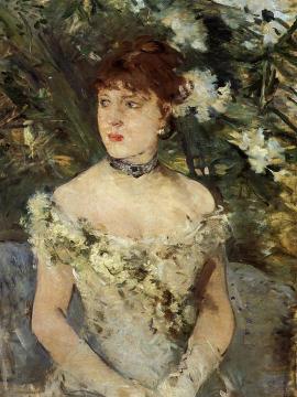 Young Woman Dressed for the Ball Artwork by Berthe Morisot