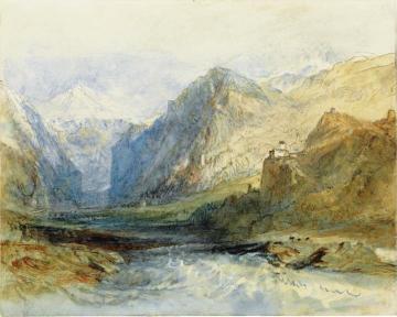 The Domleschg Valley, Looking North to the Gorge at Rothenbrünnen Artwork by Joseph Mallord William Turner