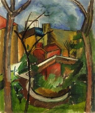 Landscape of Falaise Artwork by Raoul Dufy