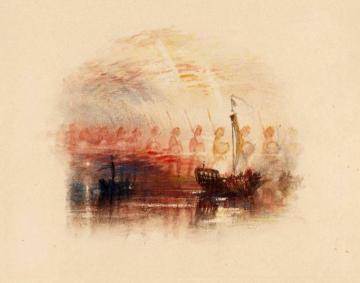 Rogers's 'Poems' - Columbus, the Vision Artwork by Joseph Mallord William Turner