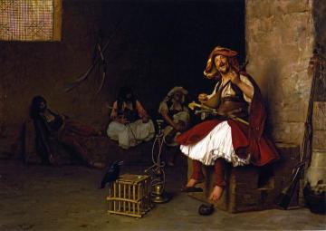 Bashi-Bazouk Singing Artwork by Jean Leon Gerome