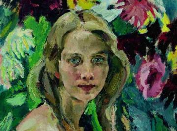 Dahlias Artwork by Leo Putz