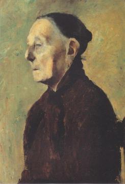 Old Woman in Profile Artwork by Paula Modersohn-Becker