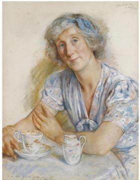 Portrait of Geraldine Cobb Artwork by Zinaida Serebriakova