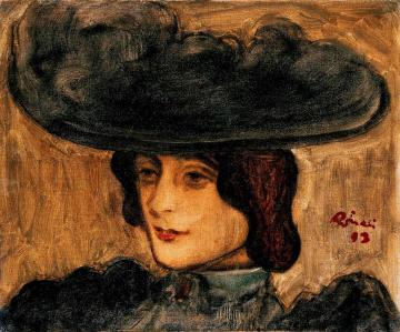 Parisian Woman With Hat Artwork by József Rippl-Rónai