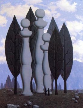 L'Art de la conversation Artwork by Rene Magritte