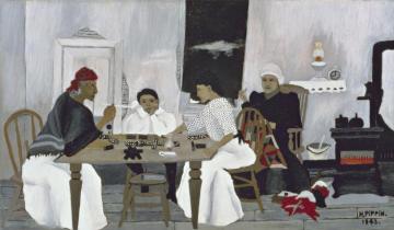 Domino Players Artwork by Horace Pippin