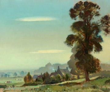The Valley Farm Artwork by Edward Brian Seago