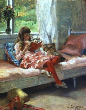 Artist's Sister Bertha Artwork by Albert Edelfelt