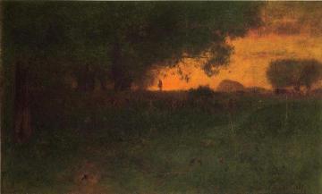 Sunset Landscape Artwork by George Inness