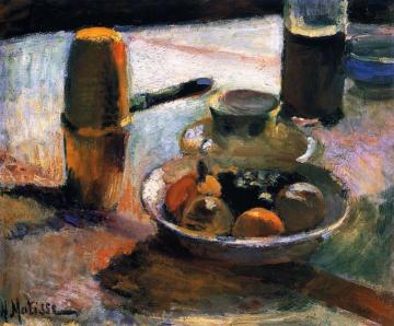 Fruits and Teapot Artwork by Henri Matisse