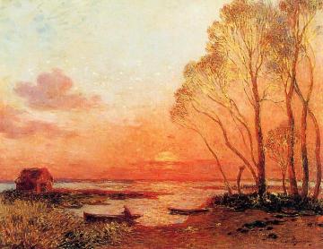 Sunset on the Brfiere Artwork by Ferdinand du Puigaudeau