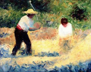 The Pile of Stones Artwork by Georges Seurat