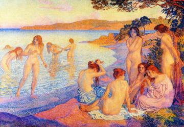 L'heure Embrasee Artwork by Theo van Rysselberghe