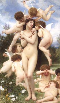 Le Printemps Artwork by William Adolphe Bouguereau