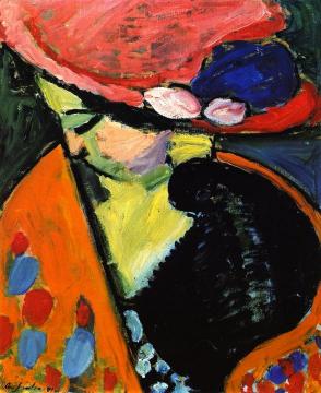 Inclined Head Artwork by Alexej Jawlensky