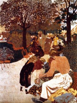 Study for "The Public Gardens": Qquare de la Trinité Artwork by Edouard Vuillard