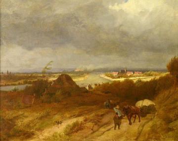 Landscape at Kleve Artwork by Barend Cornelis Koekkoek