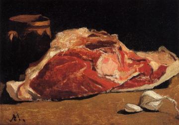 Still Life with Meat Artwork by Claude Oscar Monet