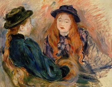 Conversation Artwork by Berthe Morisot