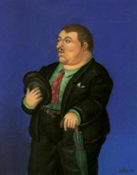 Man Artwork by Fernando Botero