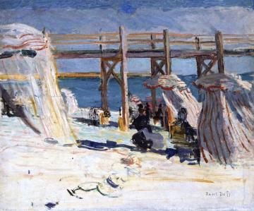 The Pier at Sainte-Adresse Artwork by Raoul Dufy