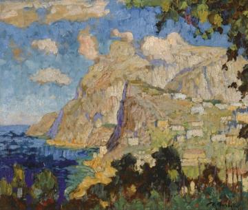 A View of Monte Solaro, Capri Artwork by Konstantin Gorbatov
