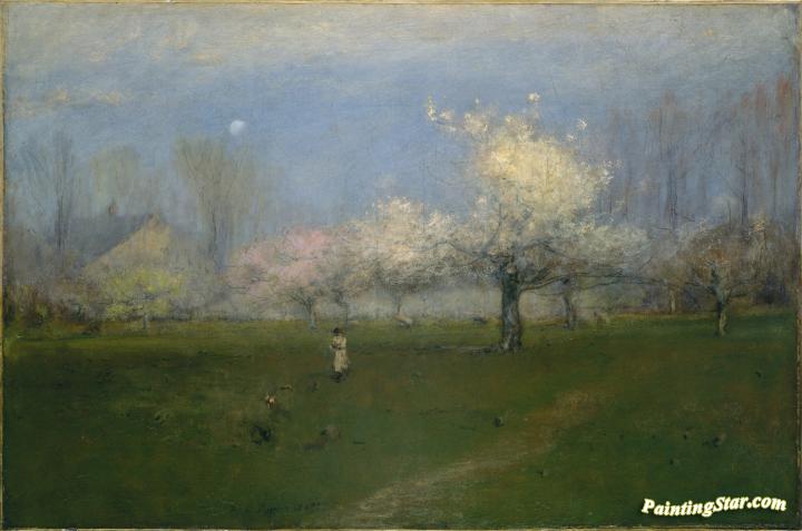 Spring Blossoms Artwork by George Inness
