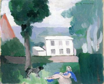 Rest in the Garden Artwork by Marie Laurencin