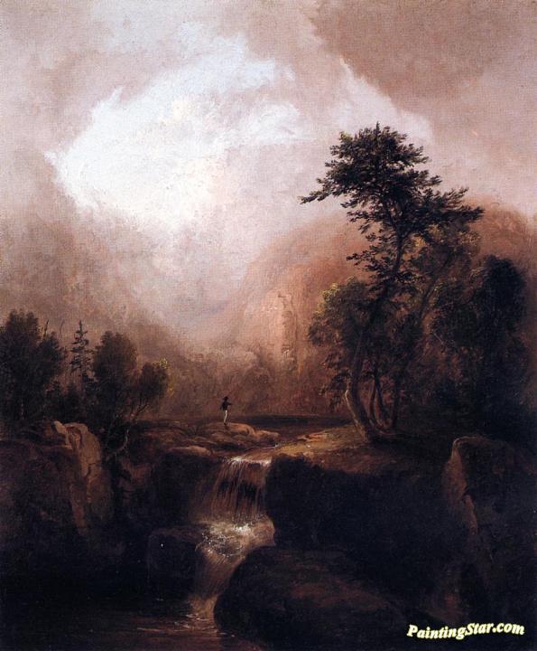 Landscape With Waterfall Artwork by Thomas Doughty