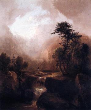 Landscape With Waterfall Artwork by Thomas Doughty