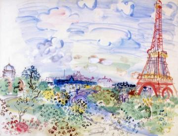 The Eiffel Tower Artwork by Raoul Dufy