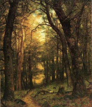 The Old Hunting Ground Artwork by Thomas Worthington Whittredge