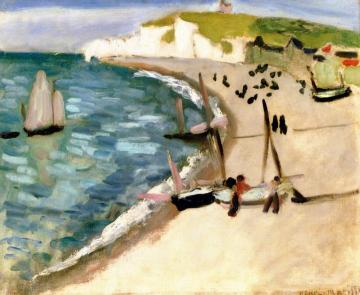 The Amont Cliffs at Etretat Artwork by Henri Matisse