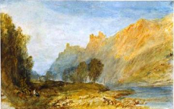 Brüderburgen on the Rhine Artwork by Joseph Mallord William Turner