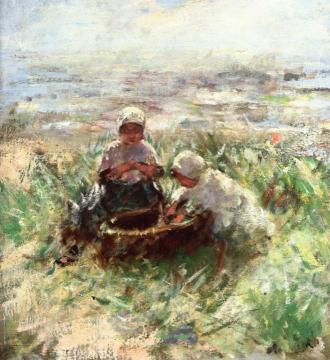 Children Of The Dunes Artwork by Robert Gemmell Hutchison