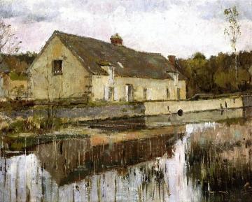 On the Canal Artwork by Theodore Robinson