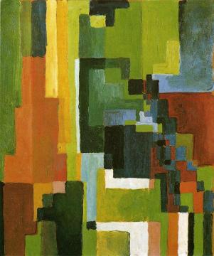Colored Forms Ii Artwork by August Macke
