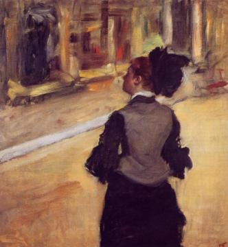 A Visit to the Museum Artwork by Edgar Degas