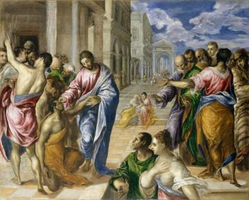 Christ Healing The Blind Artwork by El Greco