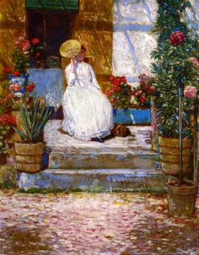 In the Sun Artwork by Frederick Childe Hassam