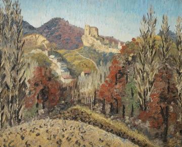Landscape In Spain Artwork by Sir Cedric Morris