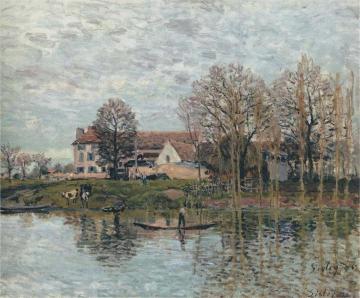 Banks Of The Seine At Port-marly Artwork by Alfred Sisley