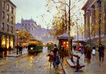 Place de la Madeleine Artwork by Edouard Léon Cortes