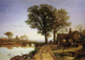 The Village Smithy Artwork by Thomas Creswick