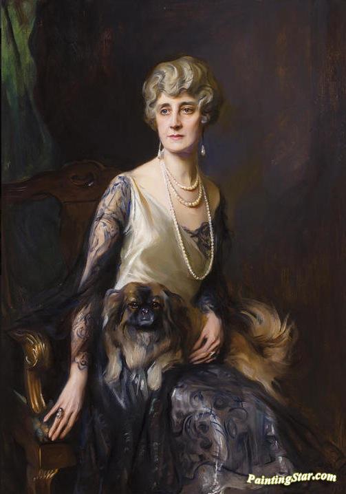 Portrait Of Mrs. Frederick L. Pratt Artwork by Philip Alexius de Laszlo