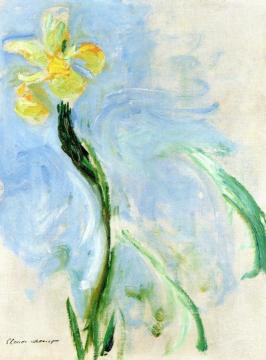 Yellow Iris Artwork by Claude Oscar Monet