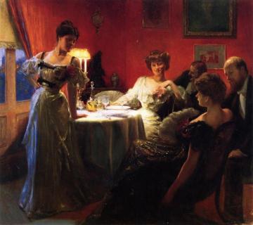A Supper Party Artwork by Julius LeBlanc Stewart