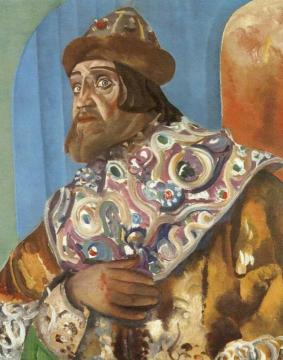 I.M. Moskvin as Czar Fedor Artwork by Boris Grigoriev