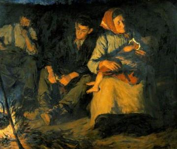 Round the Camp Fire Artwork by Stanhope Alexander Forbes